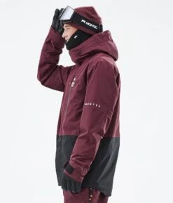Fawk Ski Jacket Men Burgundy/Black -Snow Active Clothing Shop H1185 06 9kwkUG5