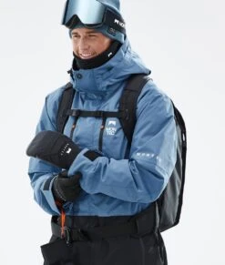 Fawk Snowboard Jacket Men Blue Steel/Black -Snow Active Clothing Shop H1186 02 Ti1u2mP