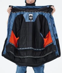 Fawk Snowboard Jacket Men Blue Steel/Black