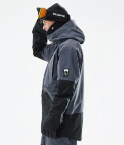 Arch Snowboard Jacket Men Metal Blue/Black -Snow Active Clothing Shop H1193 06 w1s3VeF