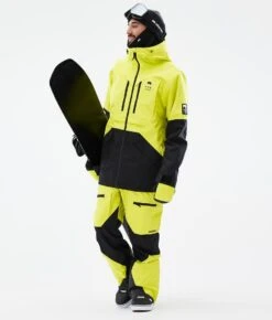 Arch Snowboard Jacket Men Bright Yellow/Black -Snow Active Clothing Shop H1195 03 TLb1tVh