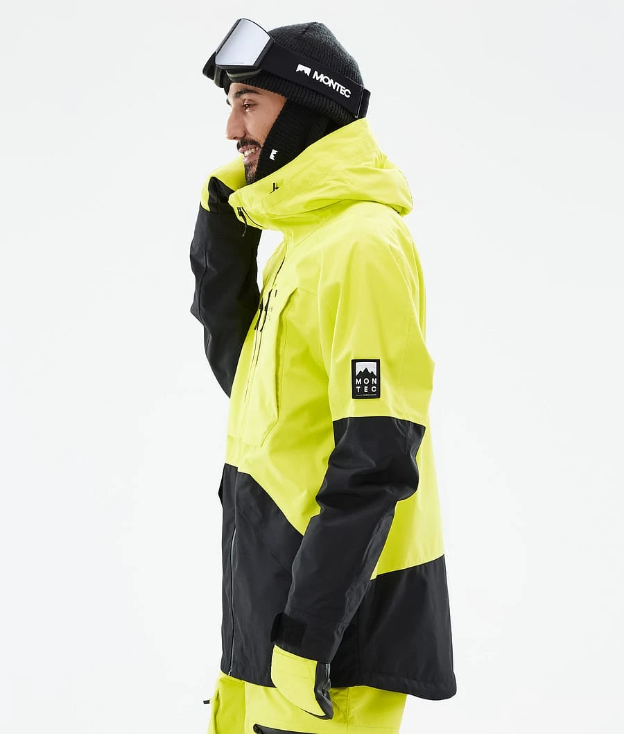 Arch Ski Jacket Men Bright Yellow/Black 8 Arch Ski Jacket Men Bright Yellow/Black - Image 6