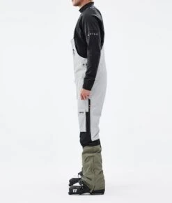 Fawk Ski Pants Men Light Grey/Black/Greenish -Snow Active Clothing Shop H1213 02 jWD9Ycf