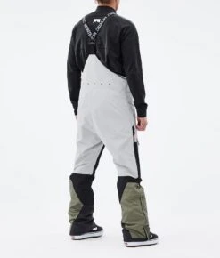 Fawk Snowboard Pants Men Light Grey/Black/Greenish -Snow Active Clothing Shop H1213 03 OwGV8RO
