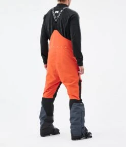 Fawk Ski Pants Men Orange/Black/Metal Blue -Snow Active Clothing Shop H1216 03 LQhDlU0