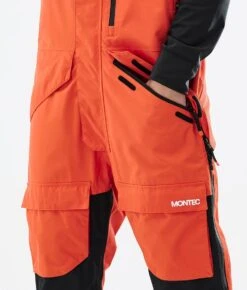Fawk Ski Pants Men Orange/Black/Metal Blue -Snow Active Clothing Shop H1216 04 GRWmtE2