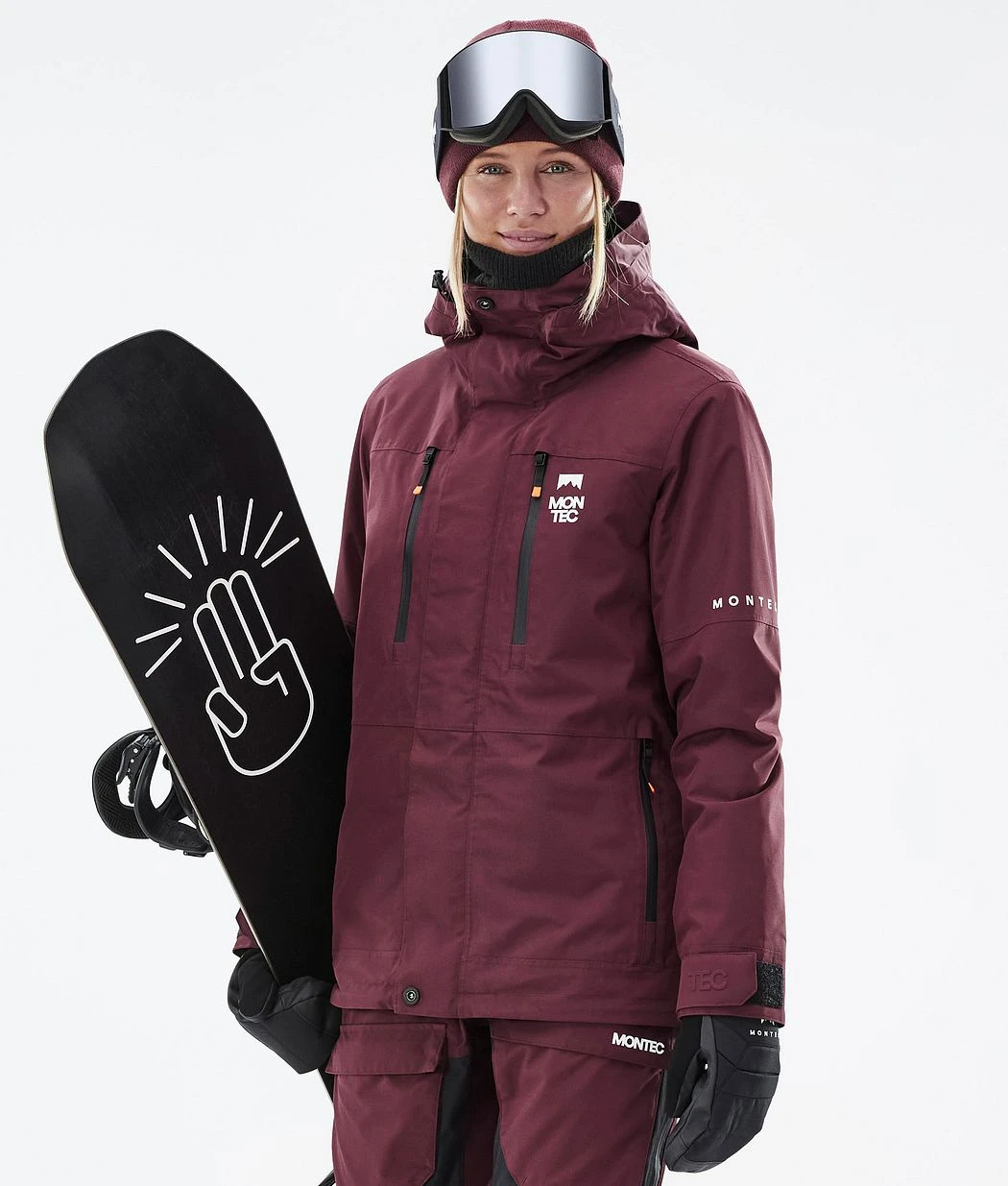 Fawk W Snowboard Jacket Women Burgundy 4 Fawk W Snowboard Jacket Women Burgundy - Image 2
