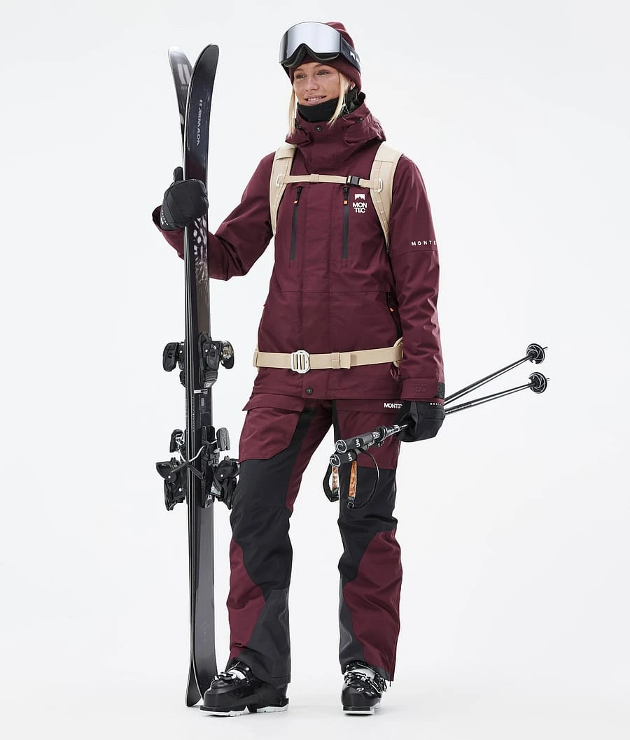 Fawk W Ski Jacket Women Burgundy 6 Fawk W Ski Jacket Women Burgundy - Image 4