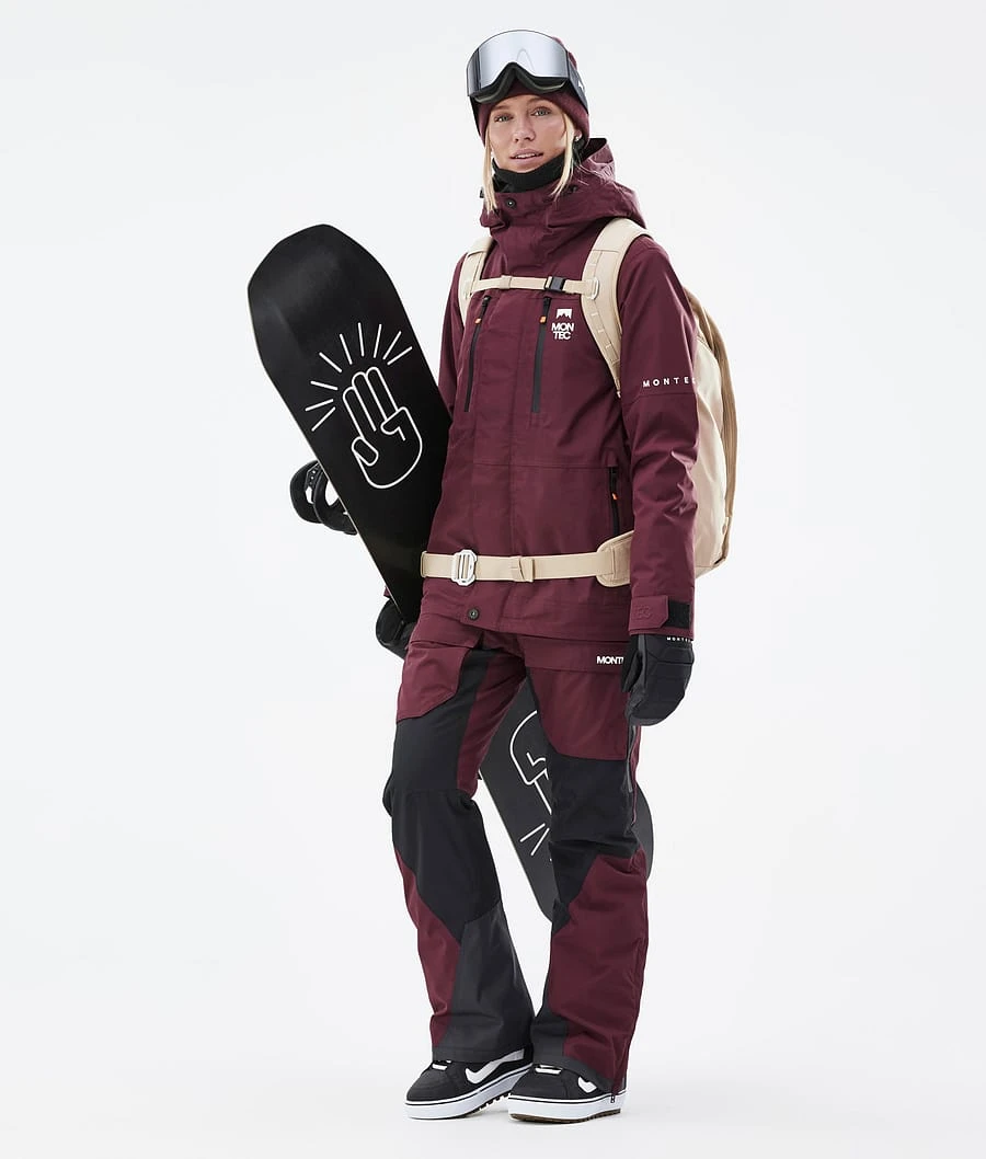 Fawk W Snowboard Jacket Women Burgundy 7 Fawk W Snowboard Jacket Women Burgundy - Image 5