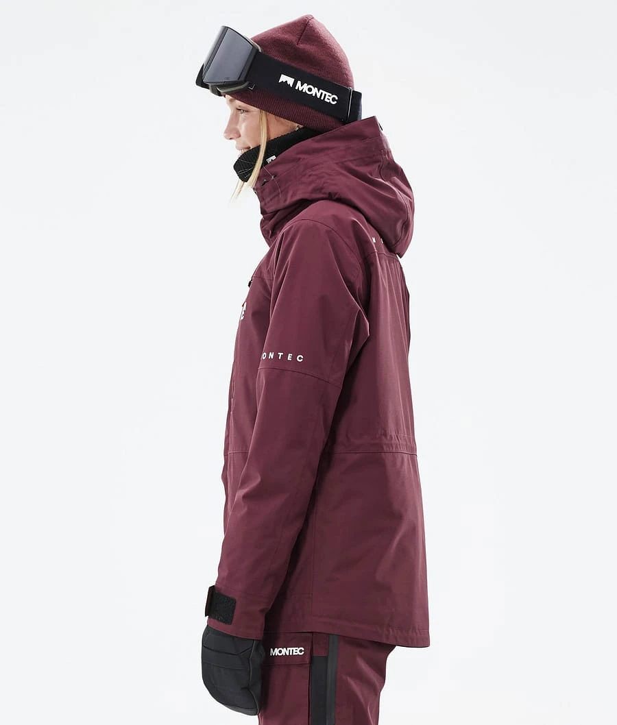 Fawk W Ski Jacket Women Burgundy 9 Fawk W Ski Jacket Women Burgundy - Image 7