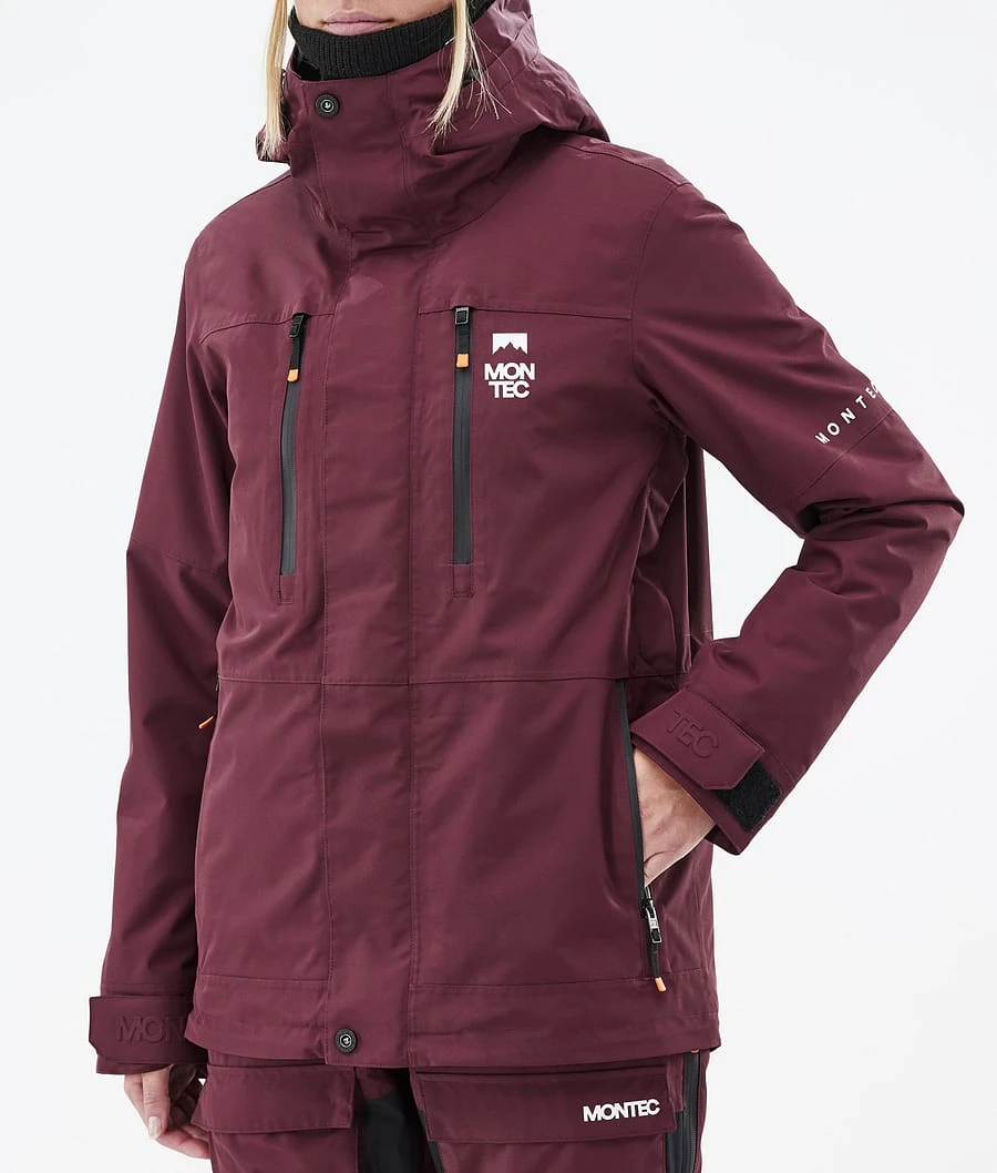Fawk W Ski Jacket Women Burgundy 11 Fawk W Ski Jacket Women Burgundy - Image 9
