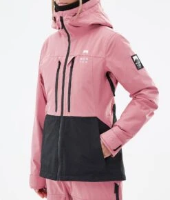 Moss W Snowboard Jacket Women Pink/Black -Snow Active Clothing Shop H1239 08 7awullr