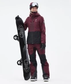 Moss W Snowboard Jacket Women Burgundy/Black -Snow Active Clothing Shop H1240 03 AIB8h5s