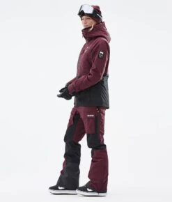 Moss W Snowboard Jacket Women Burgundy/Black -Snow Active Clothing Shop H1240 04 QikrPhg