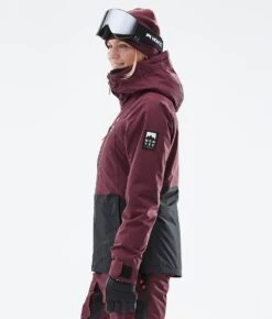 Moss W Snowboard Jacket Women Burgundy/Black -Snow Active Clothing Shop H1240 06 0YqAMbV