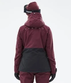 Moss W Snowboard Jacket Women Burgundy/Black -Snow Active Clothing Shop H1240 07 Wqyq5MU