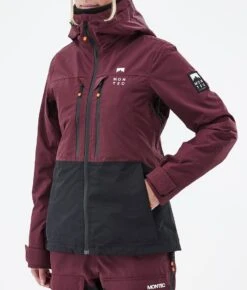 Moss W Snowboard Jacket Women Burgundy/Black -Snow Active Clothing Shop H1240 08 C4u418g