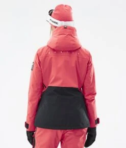 Moss W Ski Jacket Women Coral/Black -Snow Active Clothing Shop H1241 07 FeoCOVm