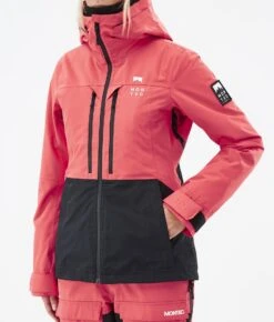 Moss W Ski Jacket Women Coral/Black -Snow Active Clothing Shop H1241 08 LoEvtD1