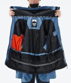 Moss W Snowboard Jacket Women Blue Steel/Black