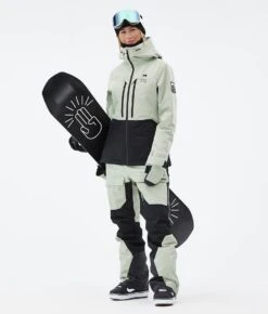 Moss W Snowboard Jacket Women Soft Green/Black -Snow Active Clothing Shop H1244 03 gs6NW0q