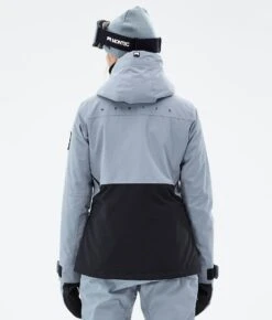 Moss W Ski Jacket Women Soft Blue/Black -Snow Active Clothing Shop H1245 07 uvKbhOw