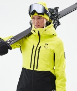 Moss W Ski Jacket Women Bright Yellow/Black -Snow Active Clothing Shop H1246 02 RRKk72Z