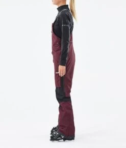 Fawk W Ski Pants Women Burgundy/Black -Snow Active Clothing Shop H1261 02 ojOUMfw