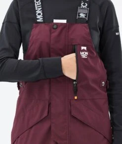 Fawk W Ski Pants Women Burgundy/Black -Snow Active Clothing Shop H1261 05 Umxn049