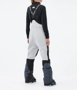 Fawk W Ski Pants Women Light Grey/Black/Metal Blue -Snow Active Clothing Shop H1268 03 CTygmvO