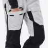Fawk W Ski Pants Women Light Grey/Black/Metal Blue -Snow Active Clothing Shop H1268 06 qjUNPLT