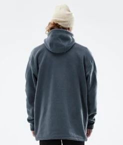 Delta Fleece Hoodie Men Metal Blue