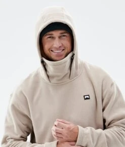 Delta Fleece Hoodie Men Sand -Snow Active Clothing Shop H1566 05 eQQ1hZd