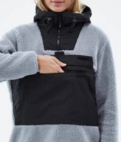 Lima W Fleece Hoodie Women Soft Blue/Black -Snow Active Clothing Shop H1570 08 lU7uP1e