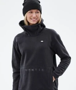 Delta W Fleece Hoodie Women Black -Snow Active Clothing Shop H1578 02 gbOKsGO