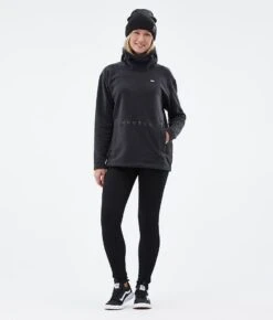 Delta W Fleece Hoodie Women Black -Snow Active Clothing Shop H1578 03 RDN1hFx