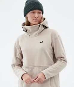 Delta W Fleece Hoodie Women Sand -Snow Active Clothing Shop H1579 02 EQCFaUU