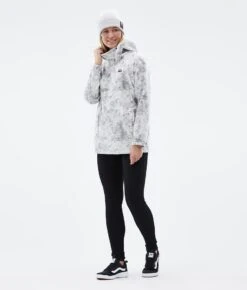 Delta W Fleece Hoodie Women Grey Tiedye 12 Delta W Fleece Hoodie Women Grey Tiedye -Snow Active Clothing Shop H1581 03 Htq5PQd