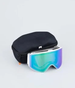 Scope Ski Goggles White/Tourmaline Green Mirror -Snow Active Clothing Shop H1685 04 pXjlrNH